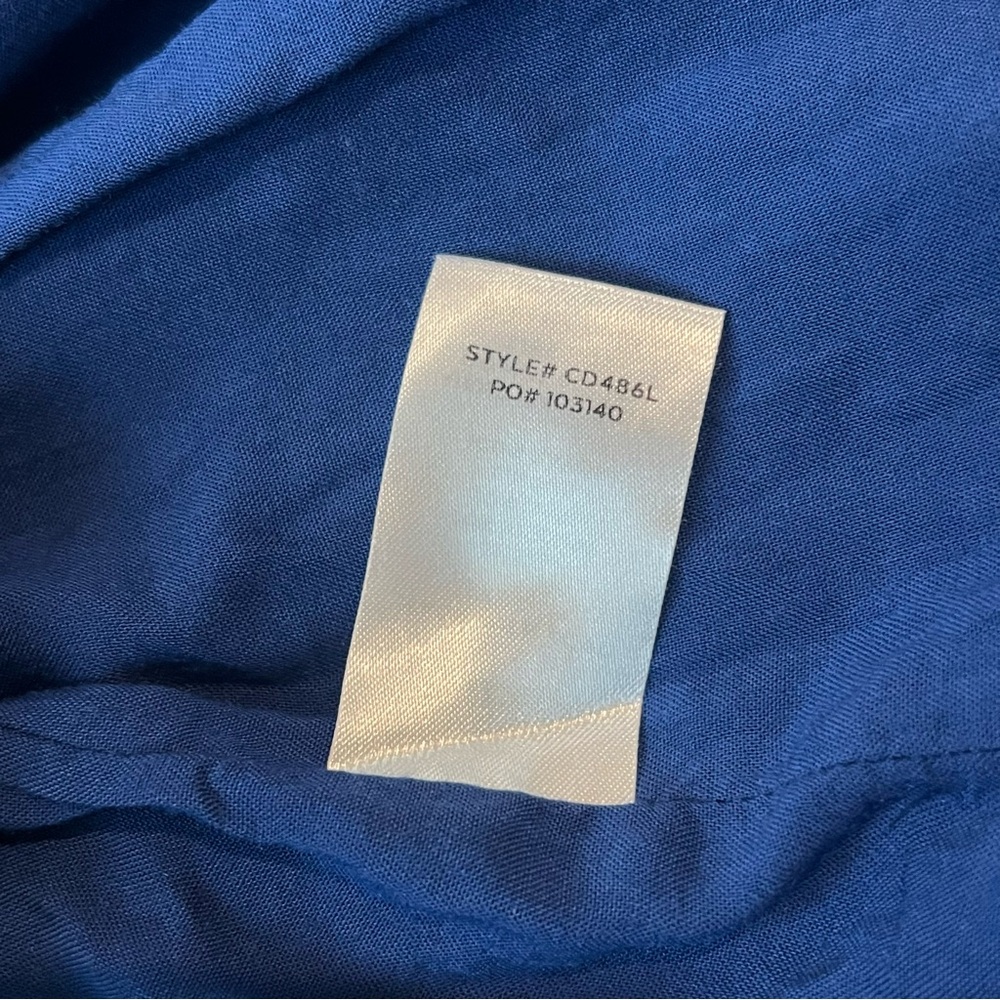 Lulus Days Like This Royal Blue Sleeveless Ruffled Linen Blend Mini Dress Sz XS - Picture 13 of 16